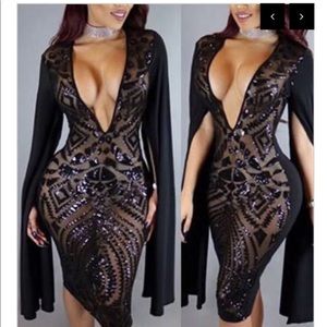 1 HOUR FLASH SALE Beautiful black sequin dress